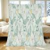 Cozy Floral Flannel Fleece Throw Blanket: Soft, Warm, Skin-Friendly Decorative Home Blanket for Halloween & Christmas