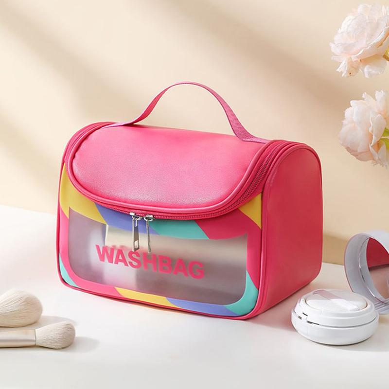 Portable Cosmetic Bag Female Travel Storage Toiletry Organize Women Waterproof Pvc Wash Kit Transparent Zipper Make Up Case