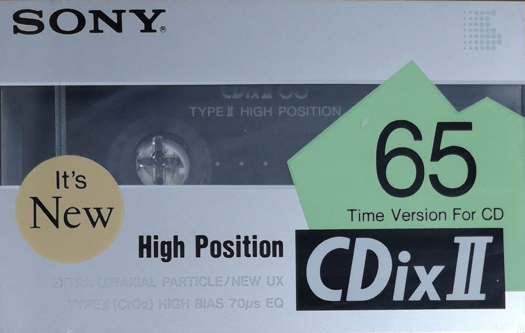 

Касета SONY 65 хвилин CDix II високопозитивна UX стрічка прийнята CDIX2 65