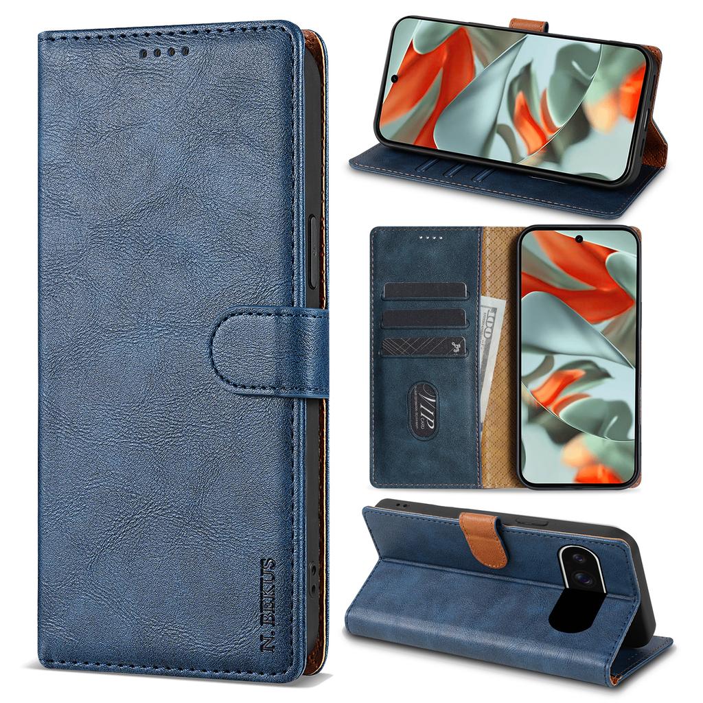 Luxury Leather Wallet Case For Google Pixel 9 10 Pro XL 10Pro 9Pro 8 7 6 Pro 9A 8A 7A 6A Business Magnetic Flip Card Slots Cover
