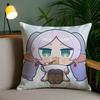 Cute Anime F-Frieren Pillow Case Plush Fabric Soft Pillowcase Double Sided Print Sofa Cushion Cover Throw