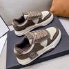 Fashion Board Shoes Women's Sneakers New Muffin Thick Bottom Khaki Black White Color Matching Fashion Women's Shoes Casual Sports Shoes