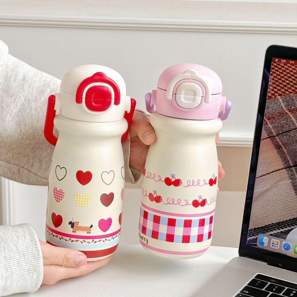 Keeps Cold and Heat Durable Vacuum Flask Stainless Steel Travel Thermal Cup Children Girls Boy