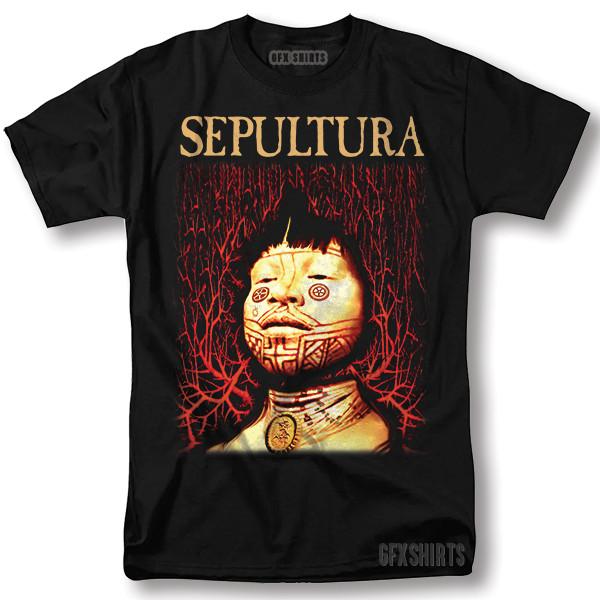 Футболка Sepultra Roots Концертный Тур Vntg Дизайн Футболка Унисекс Футболка S