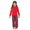 Christmas Family Matching Pajamas Set Long Sleeve Pullover Top Plaid Pants Pjs Sleepwear Set Soft Holiday Loungewear for Women Men Kids