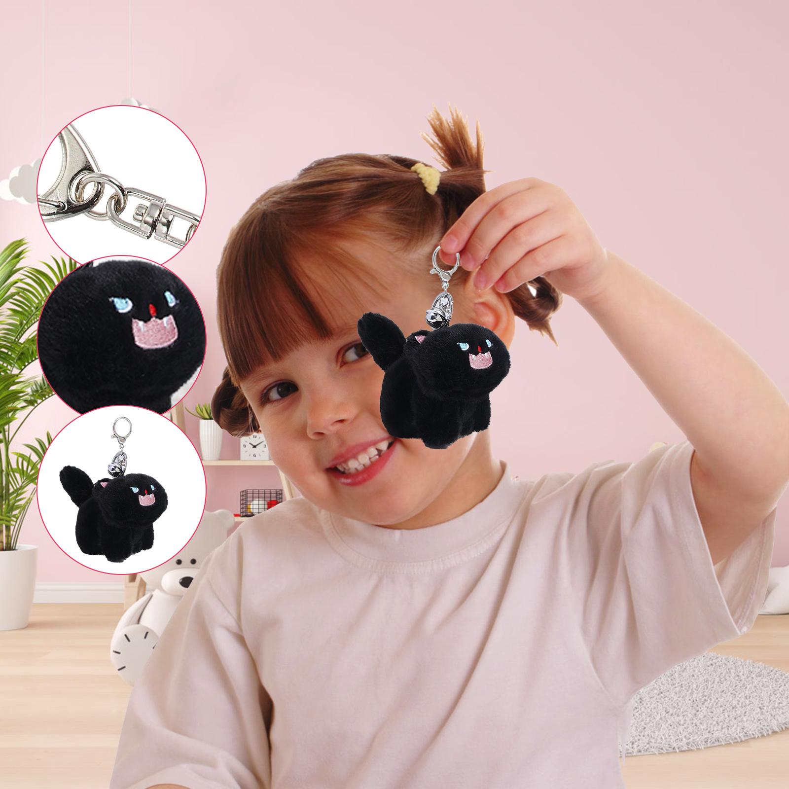 

Милые плюшевые куклы в виде черных кошек для пар и подвески на сумки, автомобильные брелки и украшения One Size