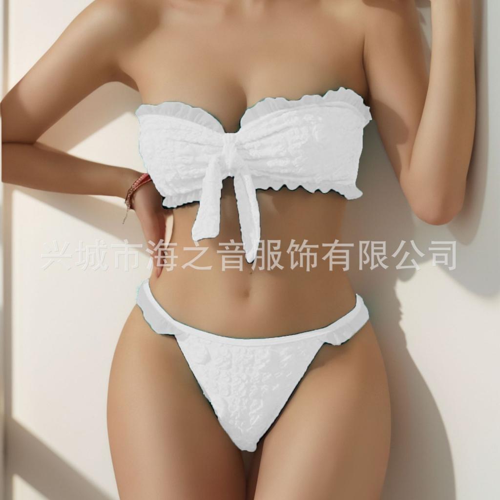 Neue Qualität Bikini Bikini Europäisches Und Amerikanisches Blasenstoff Geteilter Anzug Badeanzug Damen Bikini Badeanzug