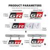 For Toyota Metal keychain key ring Car Front Trunk Grille Emblem Fender Badge Stickers Gazoo Racing TRD Corolla Yaris Rav4