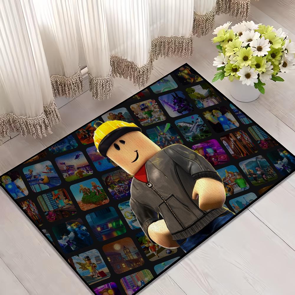 Hor Game R-Robloxs Chladný Malý Koberec Pro Dekoraci Domu Ložnice Kuchyně Koupelny Super Absorpční Předložka Koberec Noha Protiskluzový