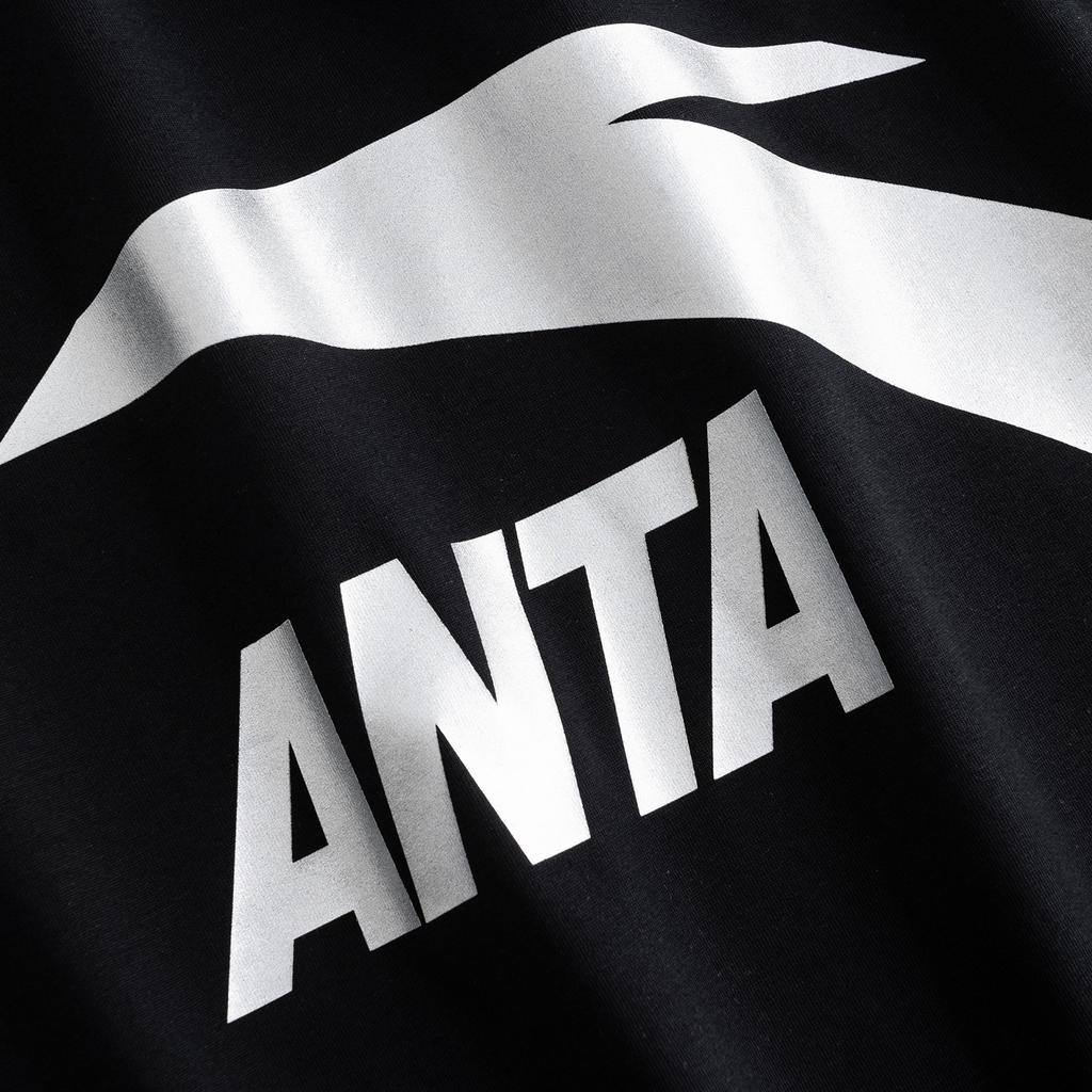 ANTA T Shirts Men's Basic Black 3 Crew Neck 952628104-3