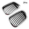 Stylish Appearance Chrome Black Grille ABS Material