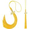 Doctoral Tassels Premium Polyester Fabric Smooth Texture Prom Attires For Graduate University Ceremonies