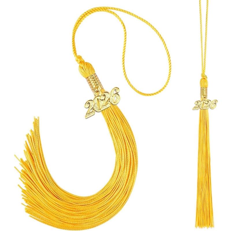 Doctoral Tassels Premium Polyester Fabric Smooth Texture Prom Attires For Graduate University Ceremonies