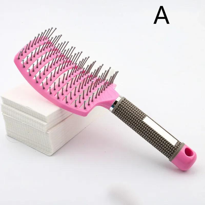 Ontklitter Haarborstel Hoofdhuid Massage Kam Borstel Nylon Vrouwen Magische Krullend Haar Borstel Salon Kappers Styling Gereedschap Groothandel