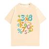 Children's Printed Short Sleeved Round Neck Casual Comfortable Loose Lightweight Top