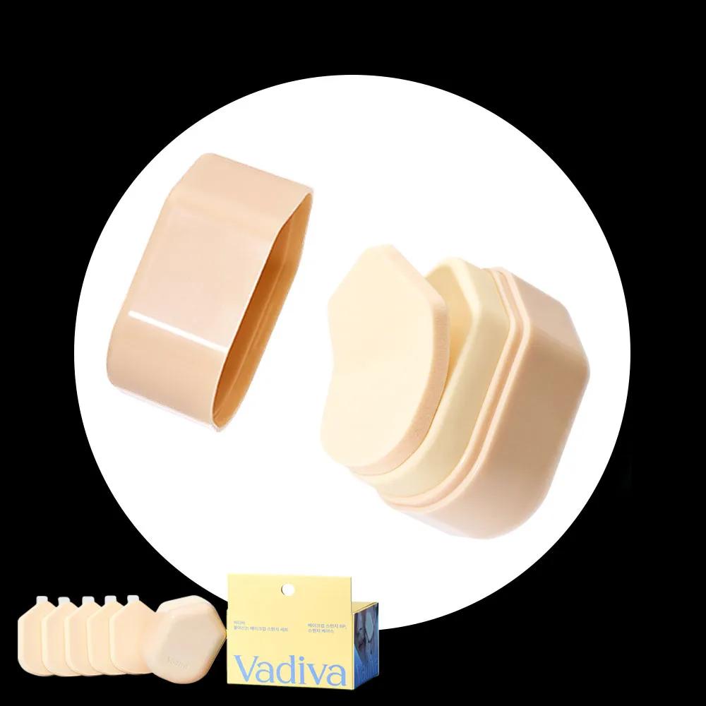 Vadiva Adhesive Makeup Sponge 5P & Case Set Sponge Refill 10P