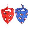 Pet Christmas Cotton Triangle Scarf Saliva Towel Pet Costume Accessories For Small Medium Large Dogs