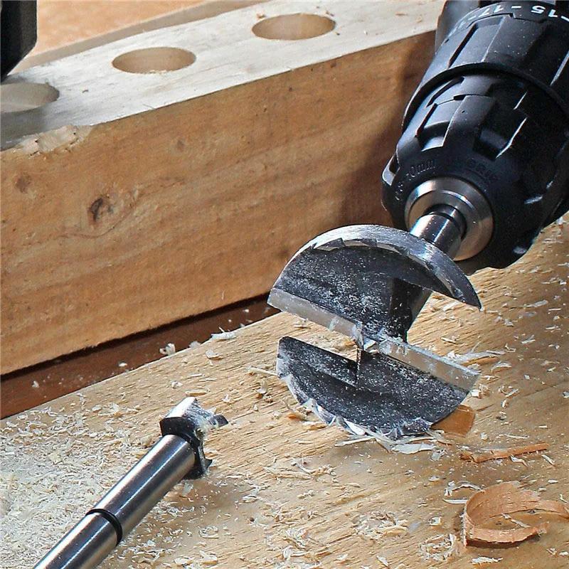 Punta Forstner Multidentata per Lavorazione del Legno Acciaio ad Alto Carbonio per Falegname Punta da Trapano per Forare Sega a Tazza Autocentrante Utensile Tagliente