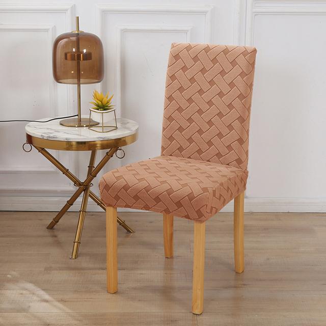 Soft Jacquard Soild Colour Chair Slipcovers Elastic Dustproof Cover Sets For Living Room Room Hotel Office Home Chairs Machine Washable Removable