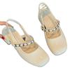 Temperament Mary Jane single shoes women's thick heel bag head sandals summer new versatile not tired feet high heels