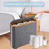 Toilet Paper Storage Basket Large Capacity Waterproof Multi-purpose Easy To Install Toilet Paper Storage Organizer with Lid