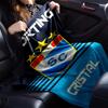 Sporting Cristal FC Club Badge Striped Graphic Print Flannel Blanket Soft Warm Throw Blanket for Sofa Bed Living Room