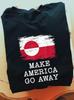 MAGA - Make America Go Away Unisex T-Shirt | Funny Political Satire | Pro-Greenland Activist Gift