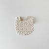 Hollow Lace Baby Eating Bib Cotton Baby Burp Cloths Sweet Lace Drool Bib  0-3Year