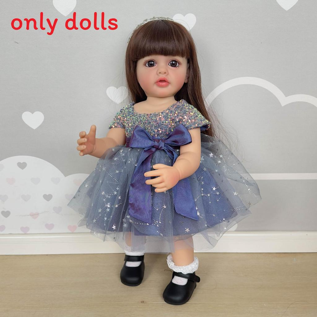 

Silicone Reborn Baby Doll 55cm With Realistic Features For Collectors And Kids