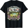 Vintage Colorado Rocky Mountain National Park Floral Bear T-Shirt Unisex T-Shirt