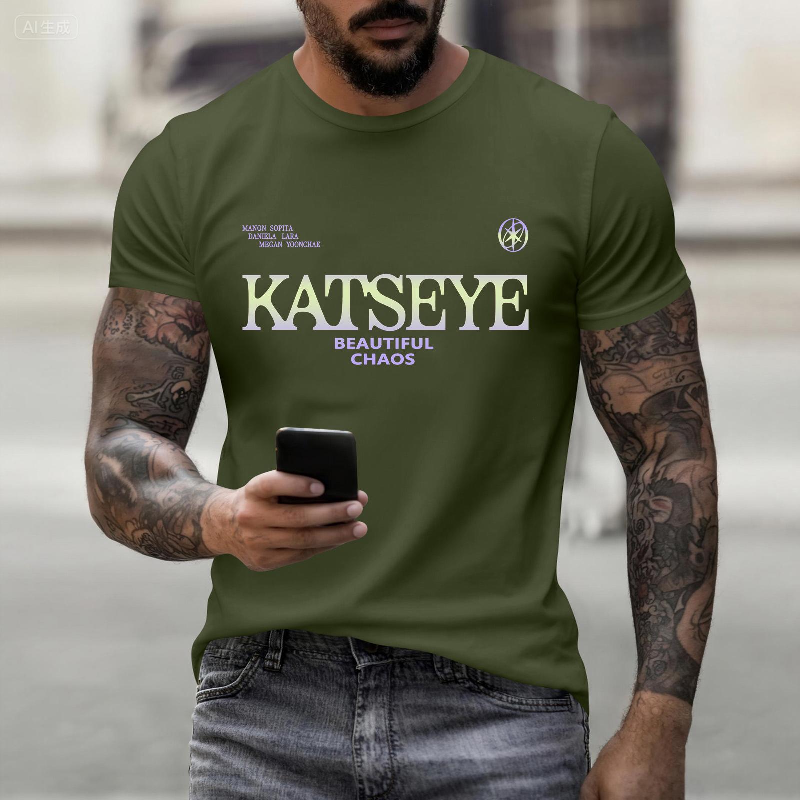 

Модная одежда для работы с коротким рукавом и круглым вырезом, принтованные топы для мужчин, летние топы XL