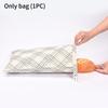 L Zipper Linen Cotton Beeswax Bread Bag Double-Layer with Buckle Reusable Food Storage for Bakery Eco-Friendly Sandwich Wrap