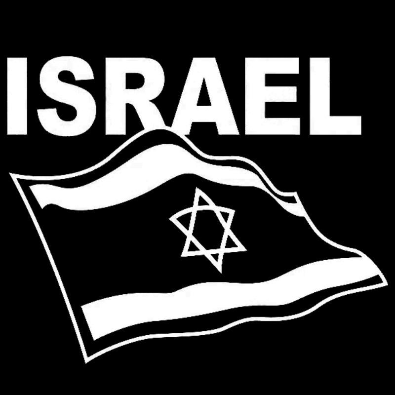 Flagge Israels Vinyl-Aufkleber Autoaufkleber Wasserdichte Dekoration Auto-Styling für LKW, Transporter, Motorrad