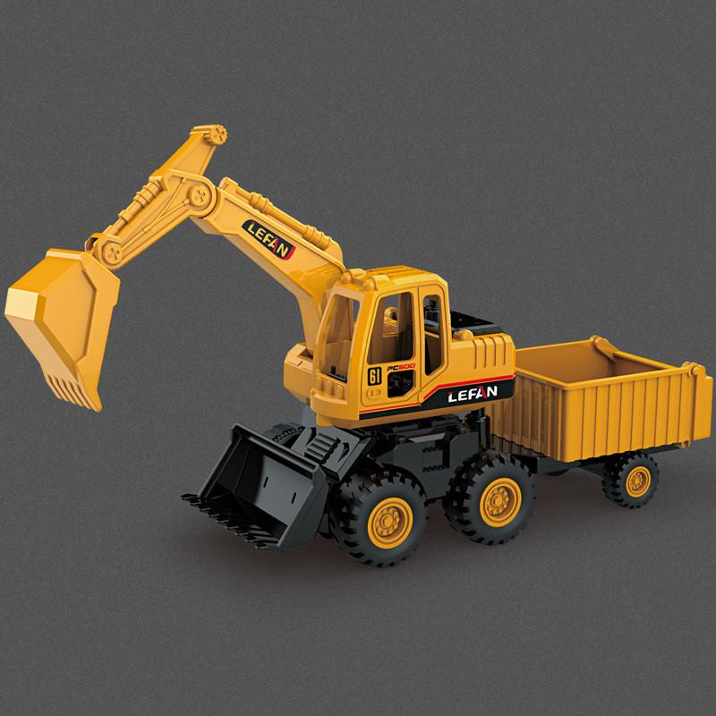 Bulldozer Simulation Excavator Dump Truck Model Children Toy With Joints Movable