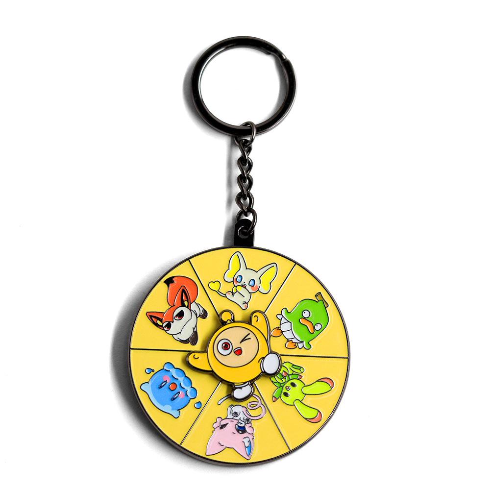 

Вечірка яєць Обертовий Мультяшний Брелок з Твариною: Класичний ігровий аксесуар та дитячий подарунок