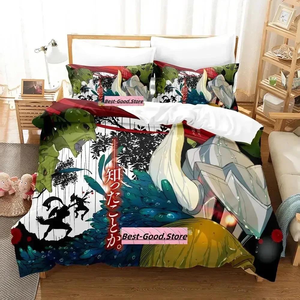 New Goblin Slayer Beding Set Single Twin Printed Bed Linen Set With Pilowcase Bed Soft Duvet Cover Single Double Quen Super King-Sized Dimensionsd