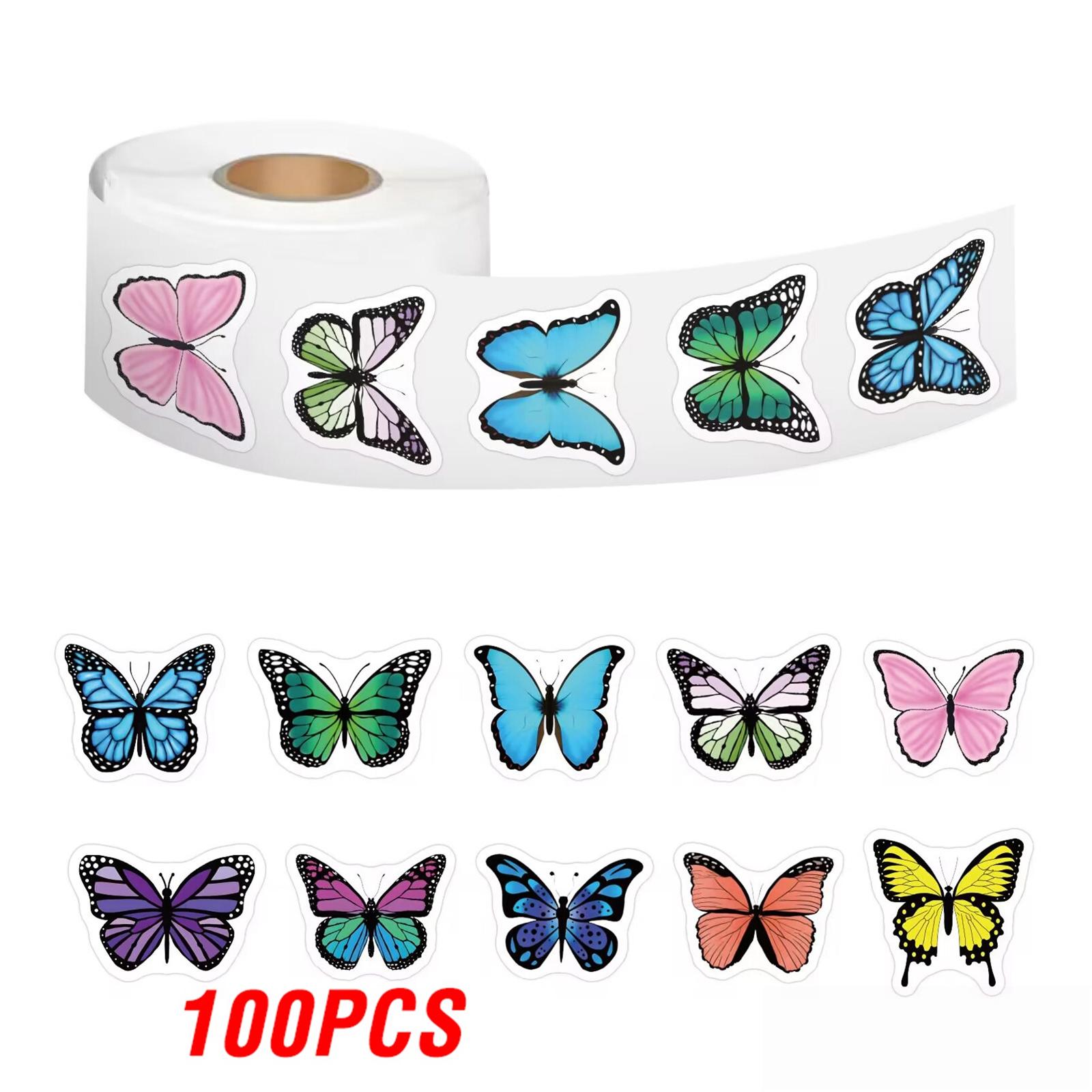 100-500Pcs High-Quality Cute High-Quality Colorful High-Quality Butterfly High-Quality Stickers High-Quality Handmade High-Quality Stickers