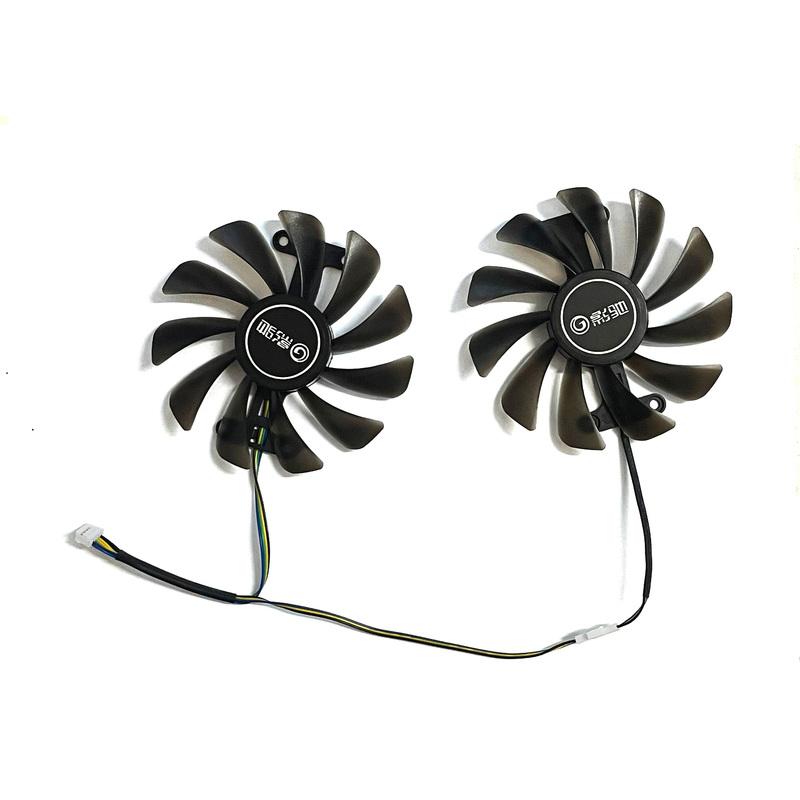 2 Stück GFM10012H12SPA 95MM 4-Pin GTX1070 1080 Lüfter für GALAXY GTX 1070 1070TI 1080 EXOC SNPR WEISS Grafikkarten-Kühllüfter