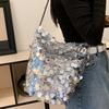 Summer Popular Sequin Bag 2025 New Fashion Women's Bag Large Capacity Shoulder Messenger Bag Casual Commuter Bucket Bag