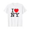KOCHAM NY Klasyczne Logo T-shirt Prezent dla Mężczyzn i Kobiet Drukowany T-shirt Moda Letnia Vintage T-shirt z Okrągłym Dekoltem T-shirty Graficzne