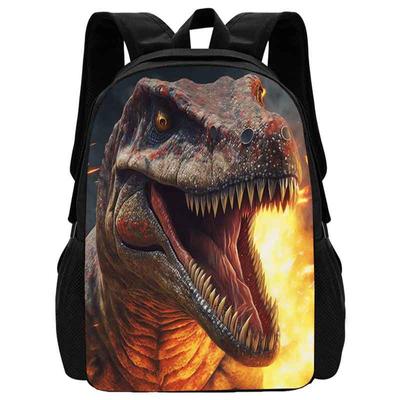 Mochila Dinosaurier-Schulrucksack für Kinder, Schultaschen für Jungen, leichter Kinderrucksack mit Cartoon-Tierdrucken, langlebig