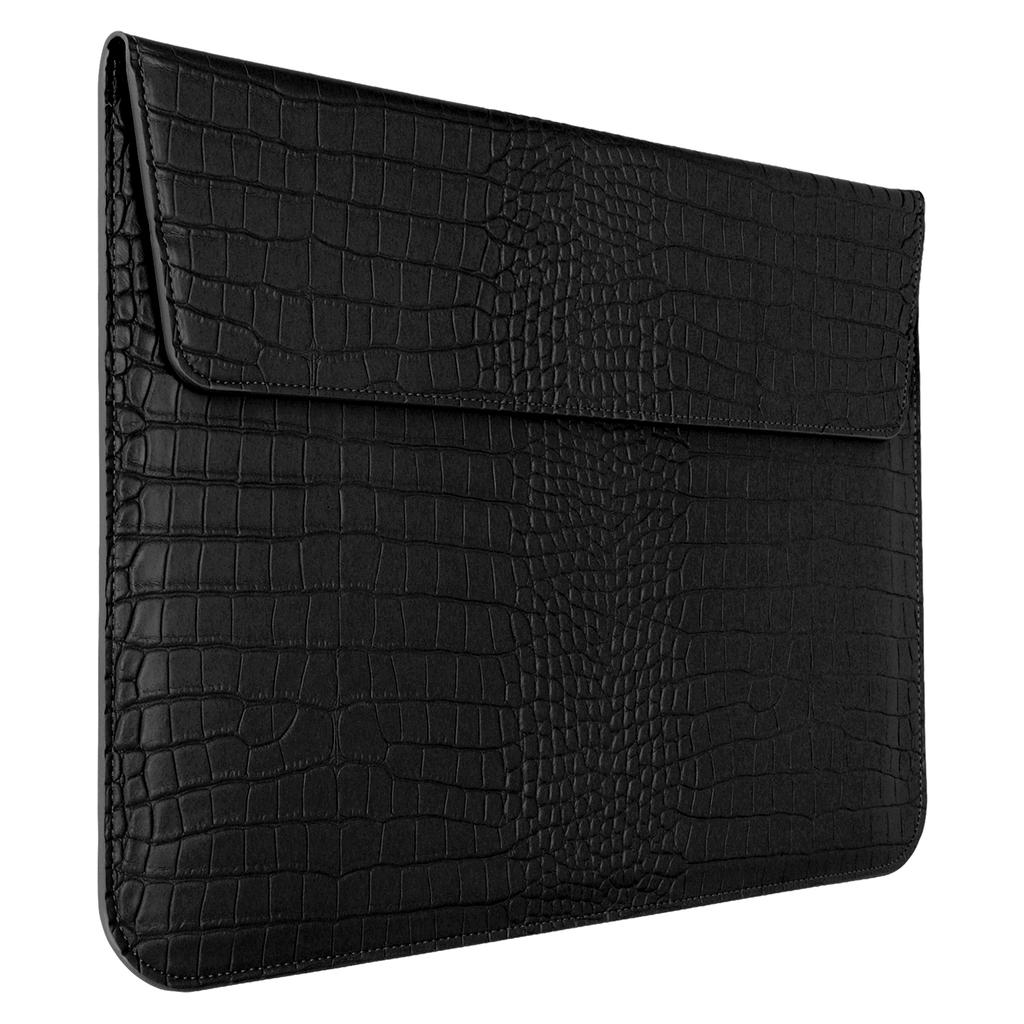 Laptop Sleeve 15.4in Magnetic Buckle Design 39x28x1cm Protective Waterproof PU Laptop Case for