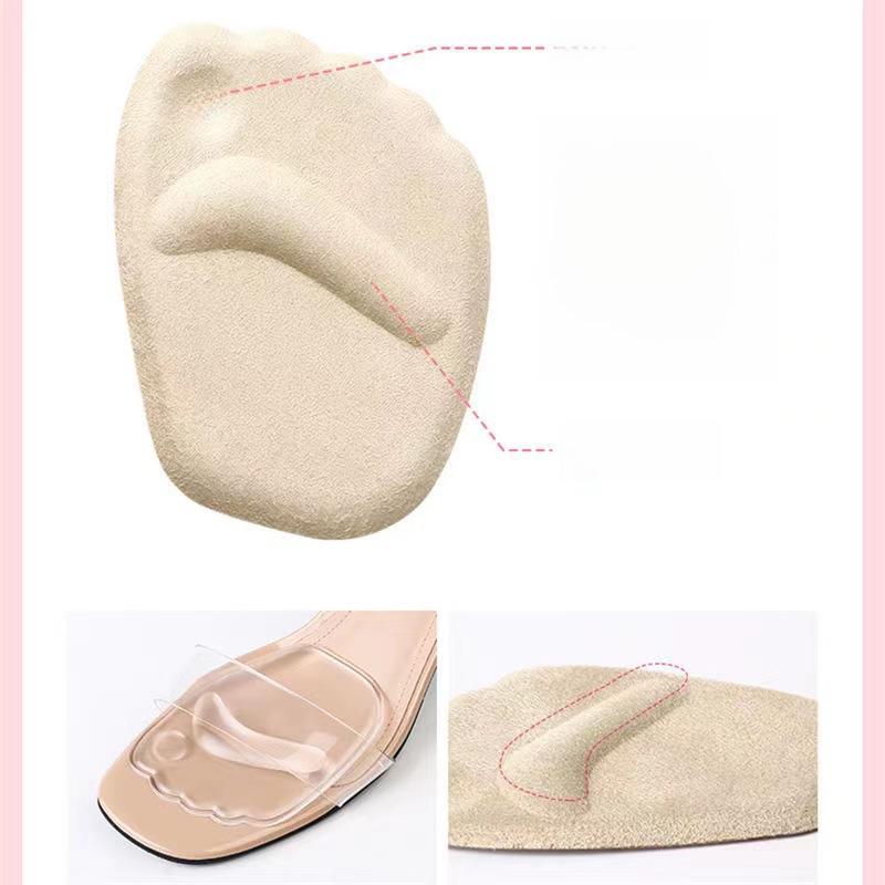 Bequeme rutschfeste stoßdämpfende Silikon-Vorfußpolster für Damen