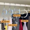 1/2pcs New Clothes Hanger Hook,Multi-functional Metal Hanging Hooks for Storage Scarf Bra Bags Ties,Hat Storage Organizer Holder