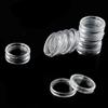 Round Coin Holders Clear Reusable Protect Display Capsules Transparent