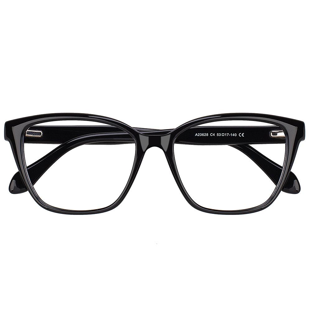 

Очки для близорукости «кошачий глаз» женские ретро контрастные цветные очки оправа черная оправа универсальная оправа для очков чёрный