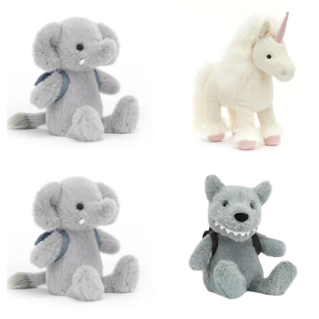 Jellycat Isadora Einhorn Rucksack Elefant Dinosaurier Plüschtier Mit Weichem Baumwollmaterial Für Kinderzimmer Dekoration