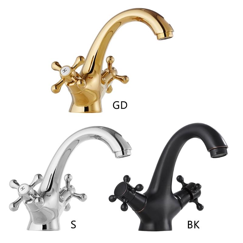 Badezimmerarmatur 4 Zoll Waschtischarmatur 2-Griff Centerset Badezimmerwaschbeckenarmatur