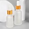 10/50/100ml Klare mattierte Glasflaschen Tropfflasche Lotionflasche Glas leere Flasche Wiederverwendbare Spenderflaschen