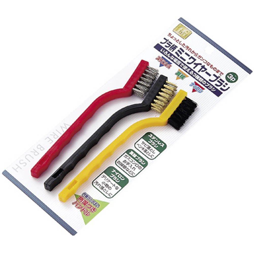 Echo Metal Mini Wire Brush with Plastic Handle, 3-Pack, 0549-098